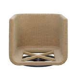Santorini Outdoor Swivel Lounge Chair - Light Brown / White by Uttermost - View 7