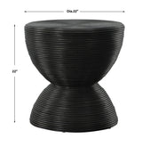 Bongo Black Rattan Side Table by Uttermost - View 6