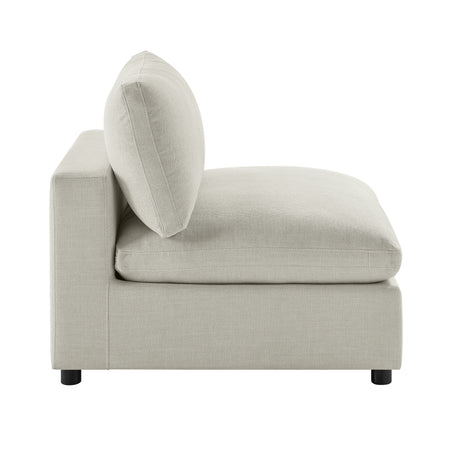 Cassandra Modular 5-Piece Sectional in Beige with Polyester Upholstery and Solid Wood Legs - sold by Home Elegance USA