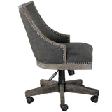 Aidrian Desk Chair Charcoal - Dark Gray by Uttermost - View 4