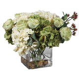Cecily Hydrangea Bouquet - Green / White by Uttermost - View 4