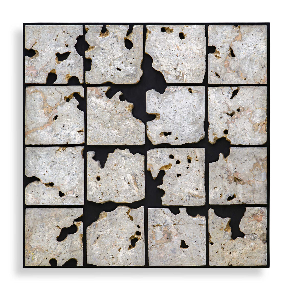 Uvalda Stone Wall Decor Black - Gray by Uttermost - View 1