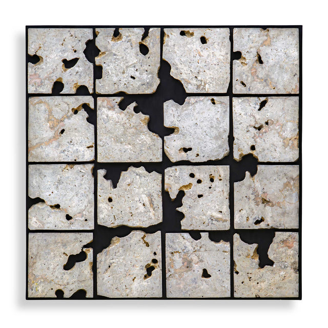 Uvalda Stone Wall Decor Black - Gray by Uttermost - View 1