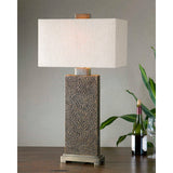 Canfield Table Lamp Coffee Bronze - Bronze / White by Uttermost - View 2