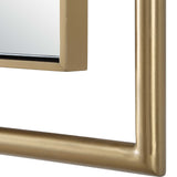 It's All Connected Rectangle Brass Mirror - Gold by Uttermost - View 5