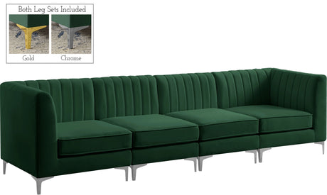 Alina - Modular Sectional - Green - Fabric - Modern & Contemporary - 604Green - S119 - Home Elegance USA - 3