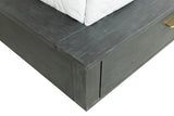 Manchester- Contemporary Platform Dark Grey EK Bed - View Image 1