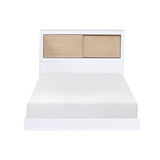 White Finish Twin Bed Bookcase Headboard Youth Bedroom Furniture 1pc