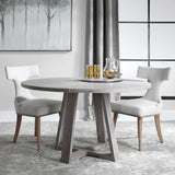 Gidran Dining Table - Gray by Uttermost - View 3