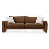 Bentley - Modern Brown Velvet Sofa - View Image 1