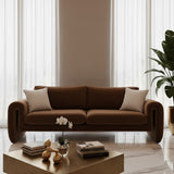 Bentley - Modern Brown Velvet Sofa - View Image 1