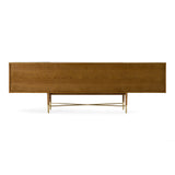 Modrest Bernard Mid-Century Modern Walnut & Gold Buffet Vgcssb-17118