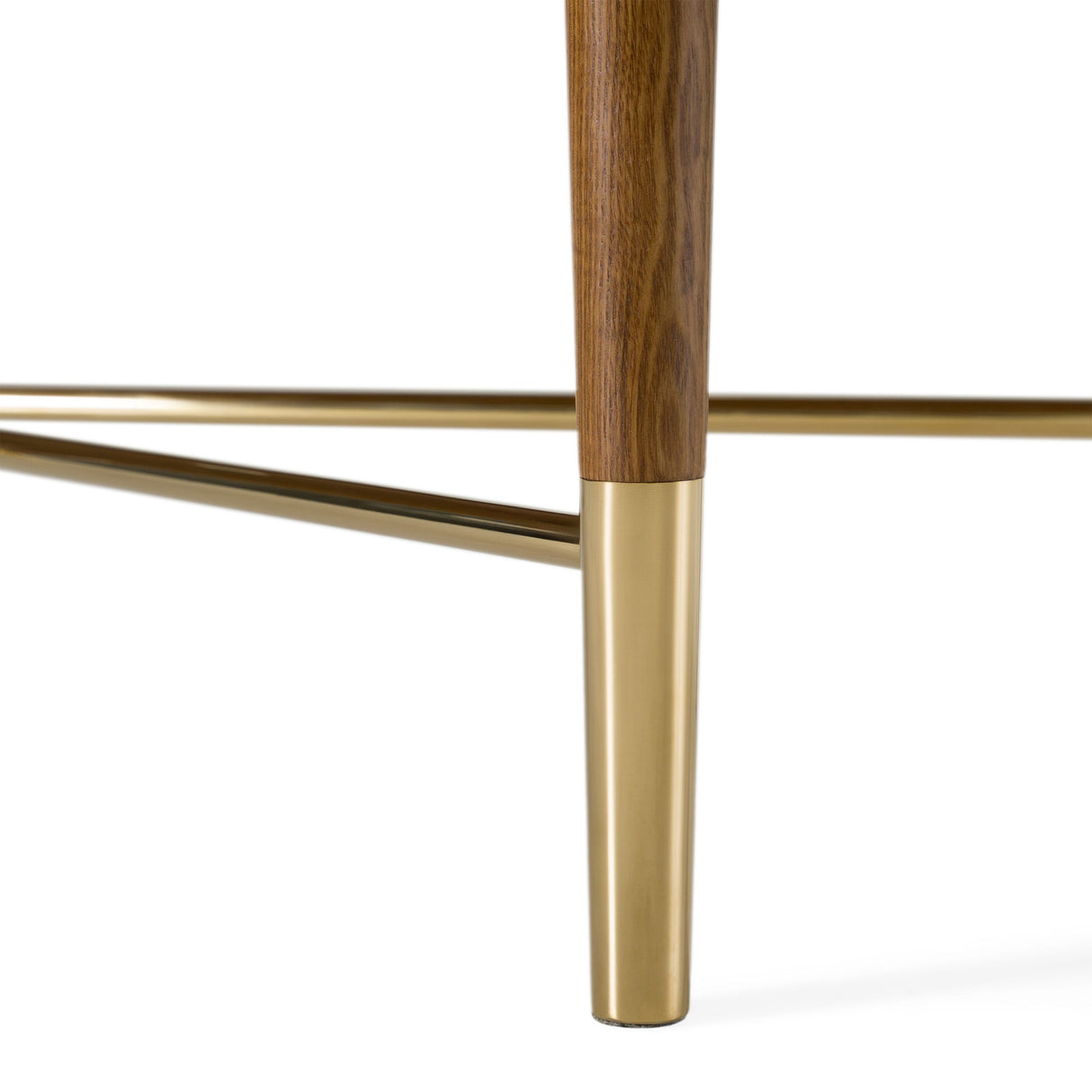 Modrest Bernard Mid-Century Modern Walnut & Gold Buffet Vgcssb-17118