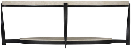 Berkshire Cocktail Table in Oval Stone & Twisted Steel – Bernhardt