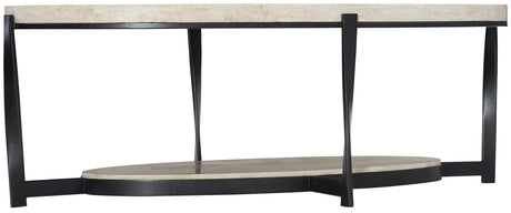 Berkshire Cocktail Table in Oval Stone & Twisted Steel – Bernhardt