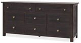 Driftwood Eight-Drawer Dresser Burnt Timber - Black by Hooker Furniture - View 2