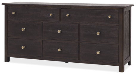 Driftwood Eight-Drawer Dresser Burnt Timber - Black by Hooker Furniture - View 2