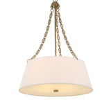 Andalucia 4 Light Drum Pendant - Gold / White by Uttermost - View 1
