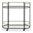 Andre Iron Bar Cart - Black by Uttermost - View 1