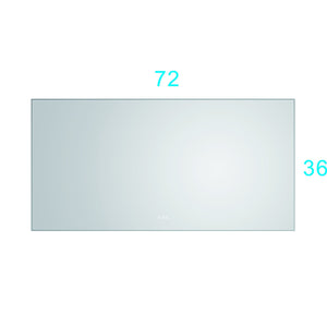 72x 36Inch LED Mirror Bathroom Vanity Mirror with Back Light, Wall Mount Anti - Fog Memory Large Adjustable Vanity Mirror - W1272103529 - image - 19