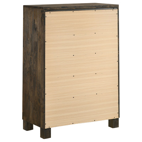 Greely Rustic Golden Brown 5-piece Storage Bedroom Set - sold by Home Elegance USA