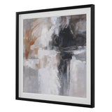 Wings Neutral Abstract Framed Print - Black by Uttermost - View 4