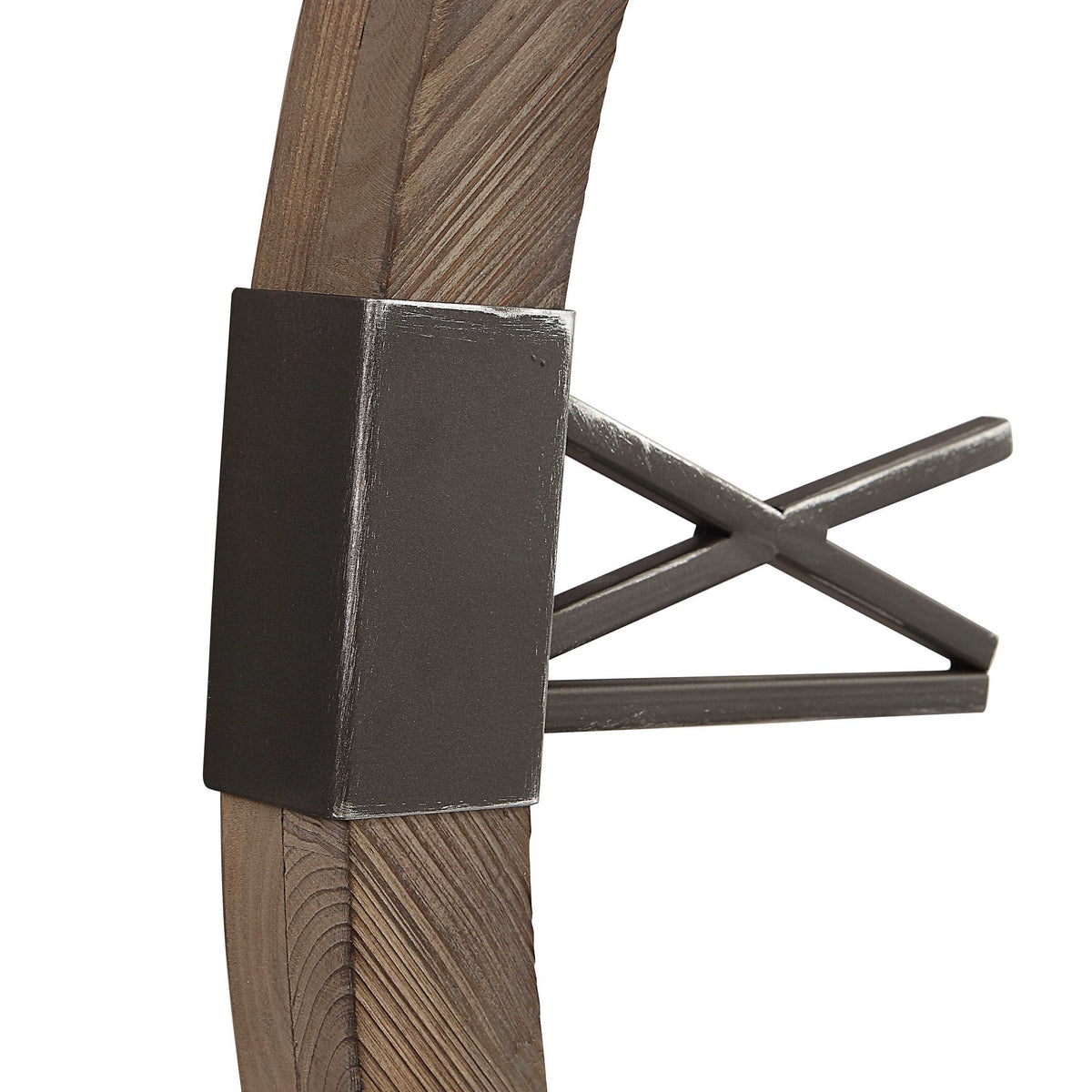 Marcelo Modern Wall Clock - Light Brown / Dark Gray by Uttermost - View 5
