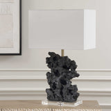 Basalt Black Stone Table Lamp by Uttermost - View 3