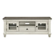 1pc TV Stand with Drawer Storage Cabinets Wooden Living Room Furniture, Antique White and Rosy Brown TV Console Table - sold by Home Elegance USA
