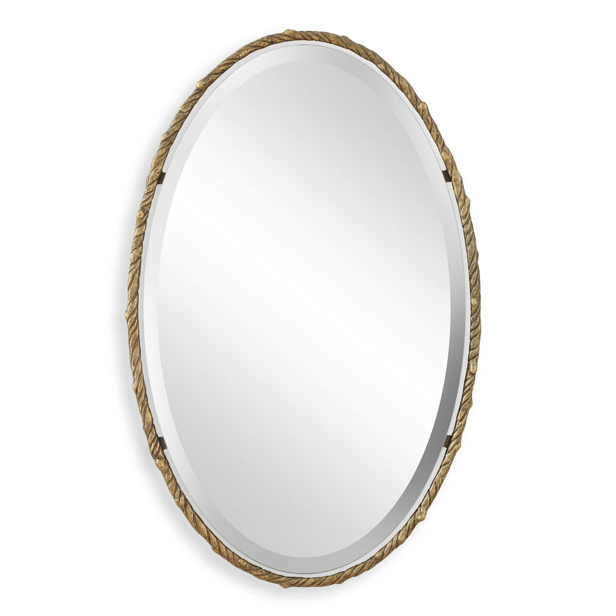 Twisted Branch Oval Mirror - Gold by Uttermost - View 1