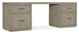 Linville Falls 84" Desk With Two Files - Gray by Hooker Furniture - View 1