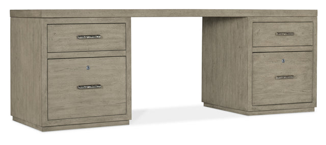 Linville Falls 84" Desk With Two Files - Gray by Hooker Furniture - View 1