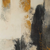 Landslide Framed Abstract Print Black / Brass / Gold / Gray / Orange / White / Yellow - Dark Gray / Beige by Uttermost - View 5
