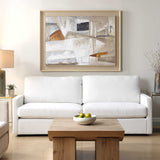 Hide & Seek Abstract Art Black / Brown / Gray / Orange / White / Woodtone - Light Brown by Uttermost - View 2