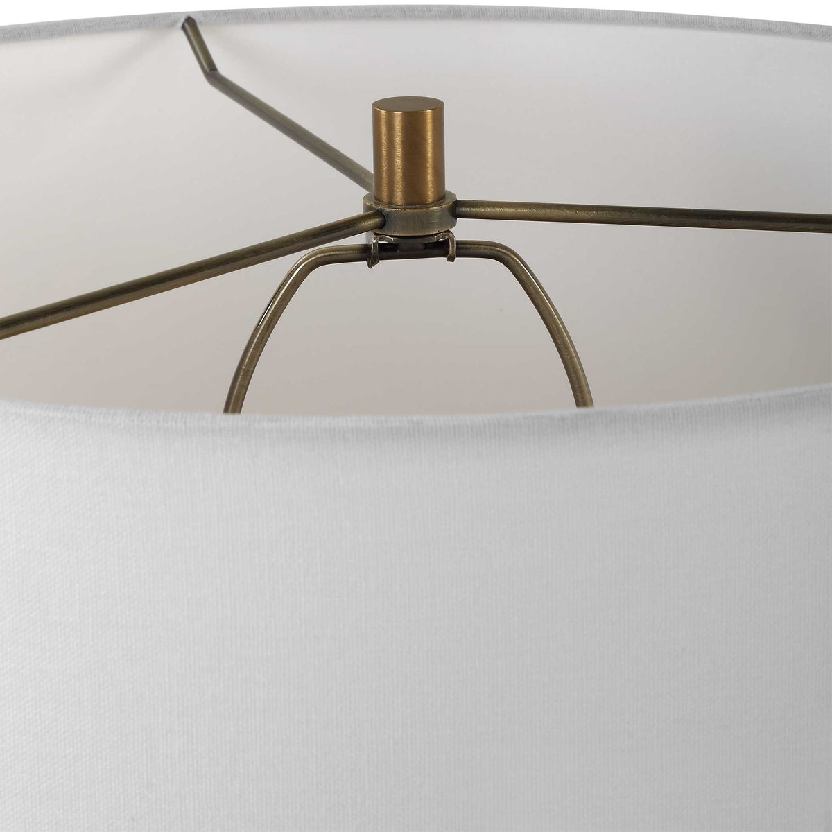 Stratified White Table Lamp by Uttermost - View 6