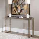 Cardew Modern Console Table Silver & Gold - Silver / Gold by Uttermost - View 4
