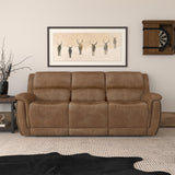 Beau Power Reclining Sofa With Power Headrests - Silt | Flexsteel