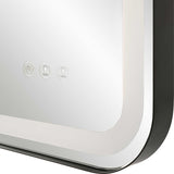 Crofton Lighted Large Mirror - Black by Uttermost - View 7