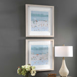 Sea Glass Sandbar Framed Prints (Set of 2) - Light Blue by Uttermost - View 4