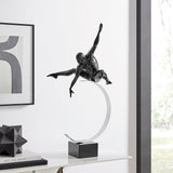 Dynamic Man Sculpture // Black  | Finesse - Home Elegance USA
