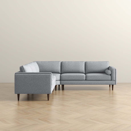 Amber Light Grey Corner Sectional Sofa - sold by Home Elegance USA