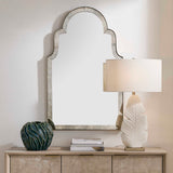 Brayden Antique Arch Mirror Plated Antique Brass - Gold / Silver by Uttermost - View 2