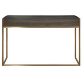 Taja Modern Writing Desk - Dark Gray / Dark Brown by Uttermost - View 6