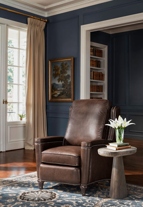 Rylea Manual Push Back Recliner - Dark Brown by Hooker Furniture - View 2