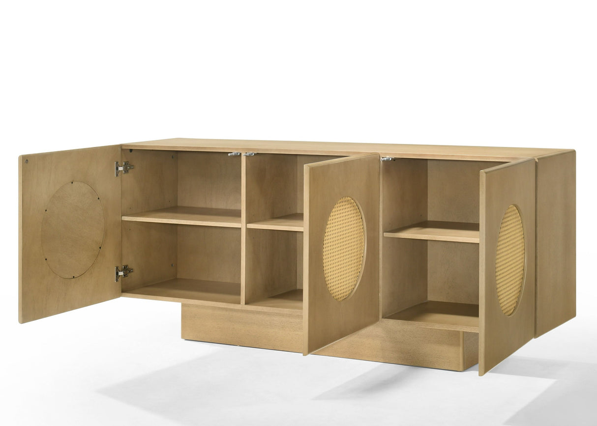 Modrest Oshana - Modern White Oak Dining Set - VGMA-MIT-5351-SET | VIG - Home Elegance USA