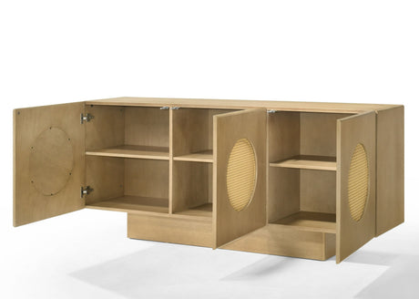 Modrest Oshana - Modern White Oak Dining Set - VGMA-MIT-5351-SET | VIG - Home Elegance USA