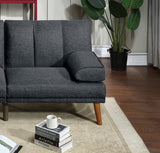 Black Polyfiber Sectional Sofa Set Living Room Furniture Solid wood Legs Plush Couch Adjustable Sofa Chaise | Home Elegance USA