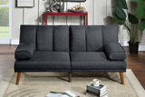 Black Polyfiber Sectional Sofa Set Living Room Furniture Solid wood Legs Plush Couch Adjustable Sofa Chaise | Home Elegance USA