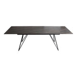 Modrest Bobby - Modern Black Ceramic Extendable Dining Table