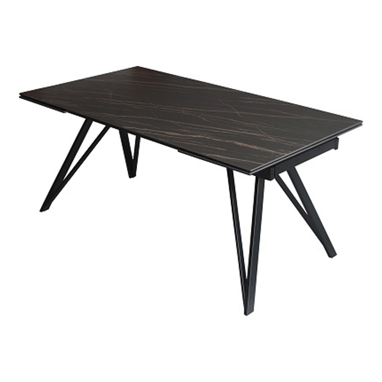 Modrest Bobby - Modern Black Ceramic Extendable Dining Table